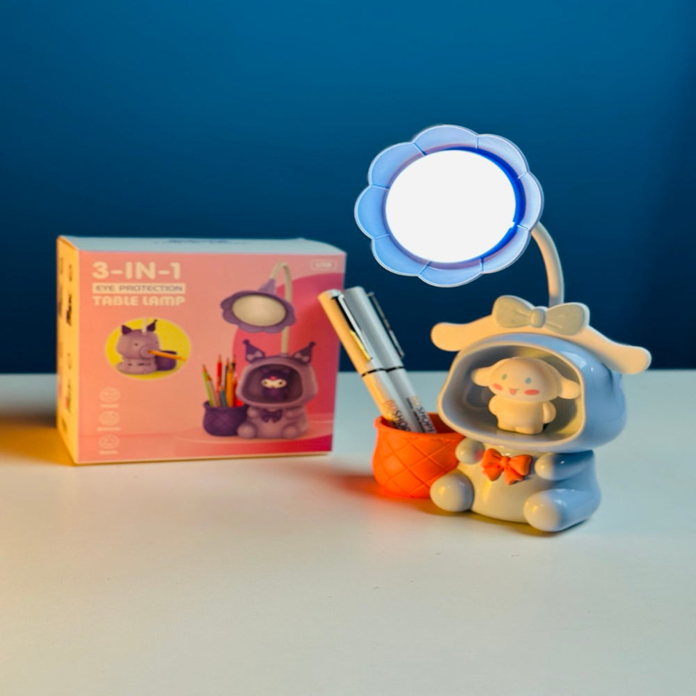3 in 1 Rechargeable Table Lamp with Storage Cup