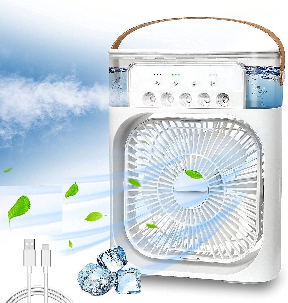 Extonic Air Cooler Fan (ET-C702) – Green Color