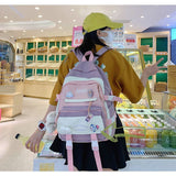 Kawaii Bunny Backpack with Bear Pendant & Pins RM70 (P-1374)