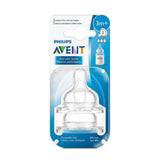 Philips Avent Bottle Nipple Anti Colic Teat Medium Flow 2pc - 3m+ (P-2529)