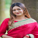 Pure Cotton Tangail Woven Saree (P-2950)