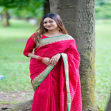 Pure Cotton Tangail Woven Saree (P-2950)