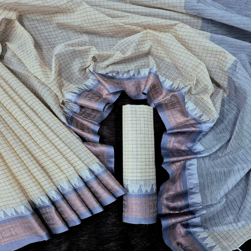 Pure Cotton Tangail Woven Saree (P-2952)