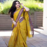 Pure Cotton Tangail Woven Saree (P-2953)